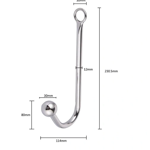 Anal Hooks Elegant Anal with Cuffs Collar Beaded 5334 and Hook 0113